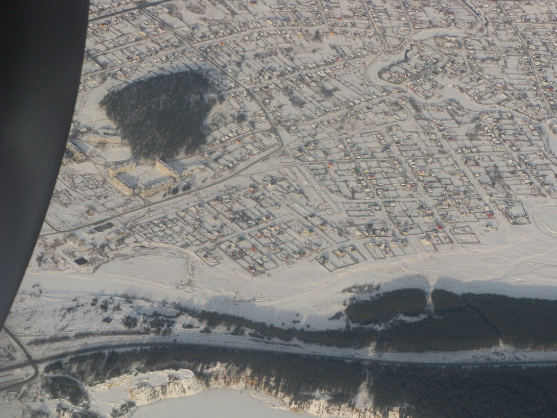 Окрестности Екатеринбурга, вид с самолёта