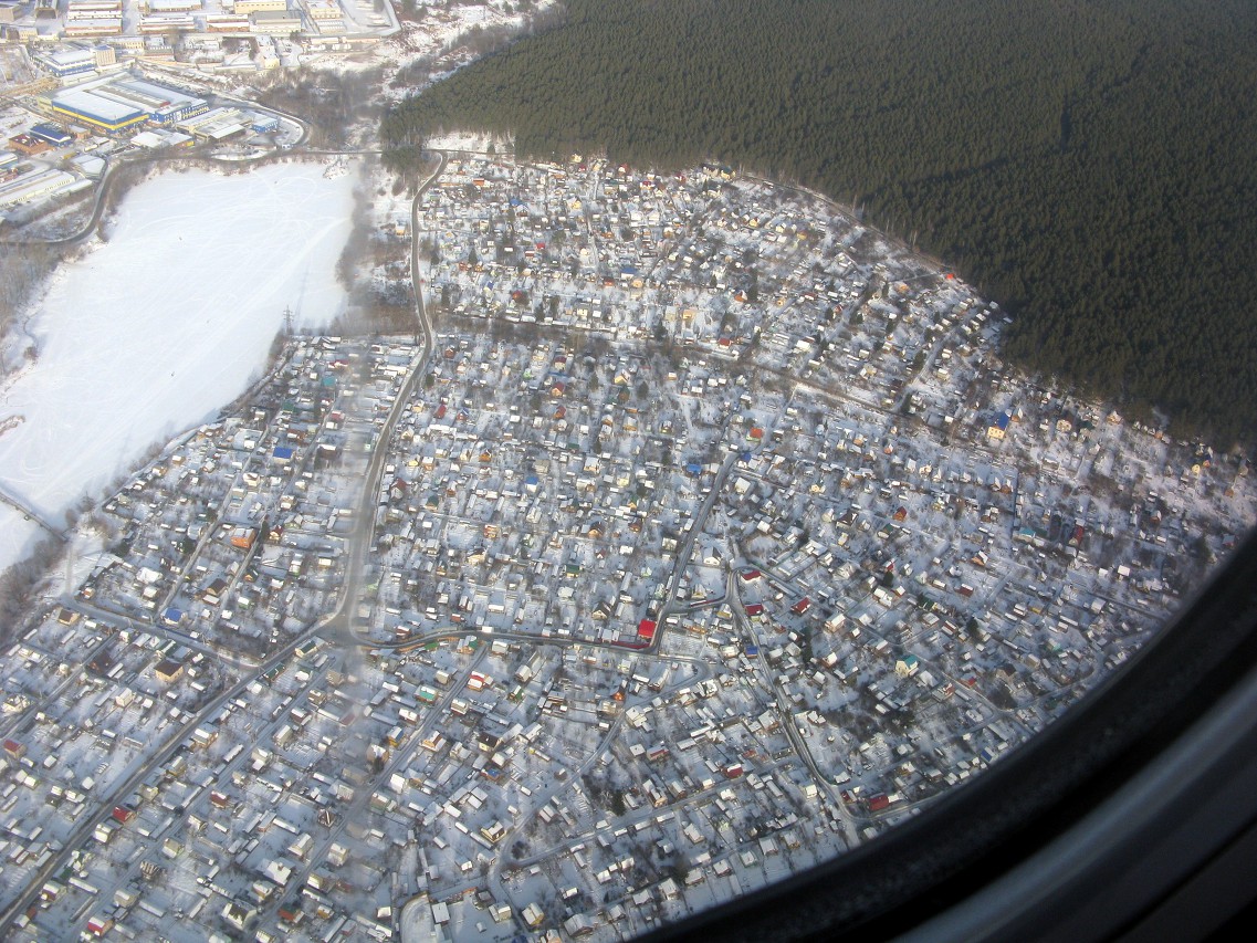 Окрестности Екатеринбурга, вид с самолёта